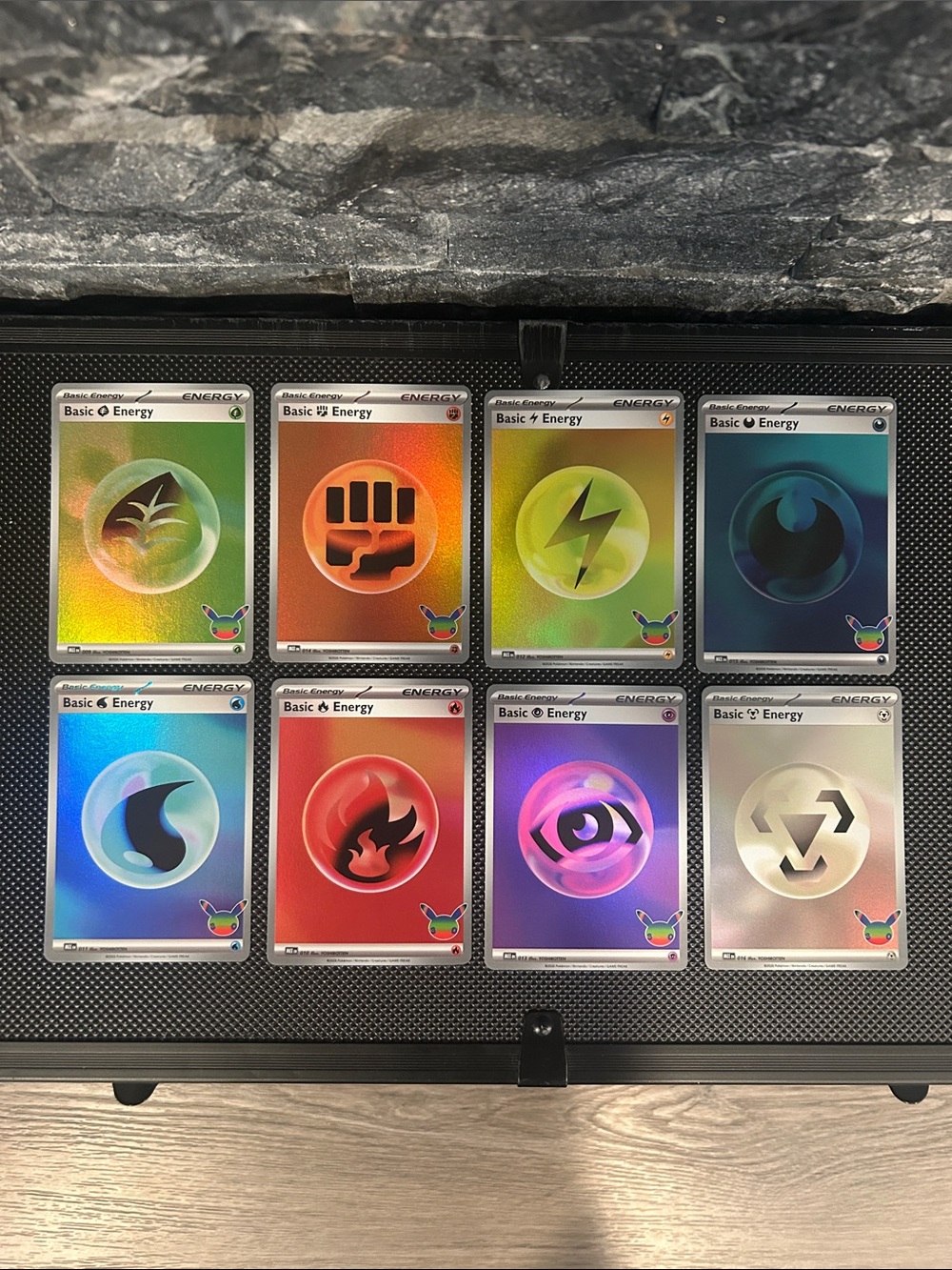 Pokémon lot 8 Holo Energy Cards 30th Celebrations Set STAMPED M/NM